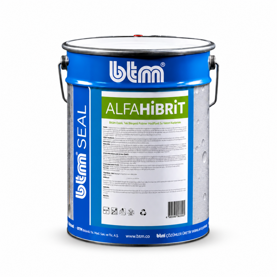 BTMSEAL Alfahibrit Gri Hibrit Su Yalıtım Kaplaması