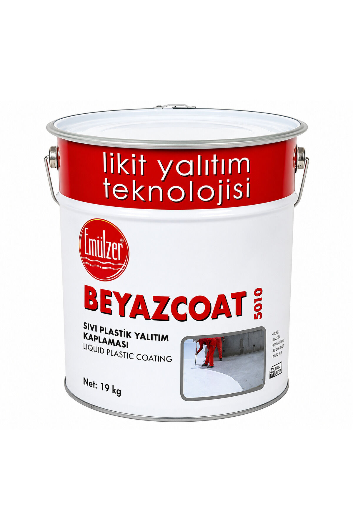 Beyazcoat 19 Kg Elastomerik Reçine Esaslı Elyaflı Sıvı Plastik Kaplama