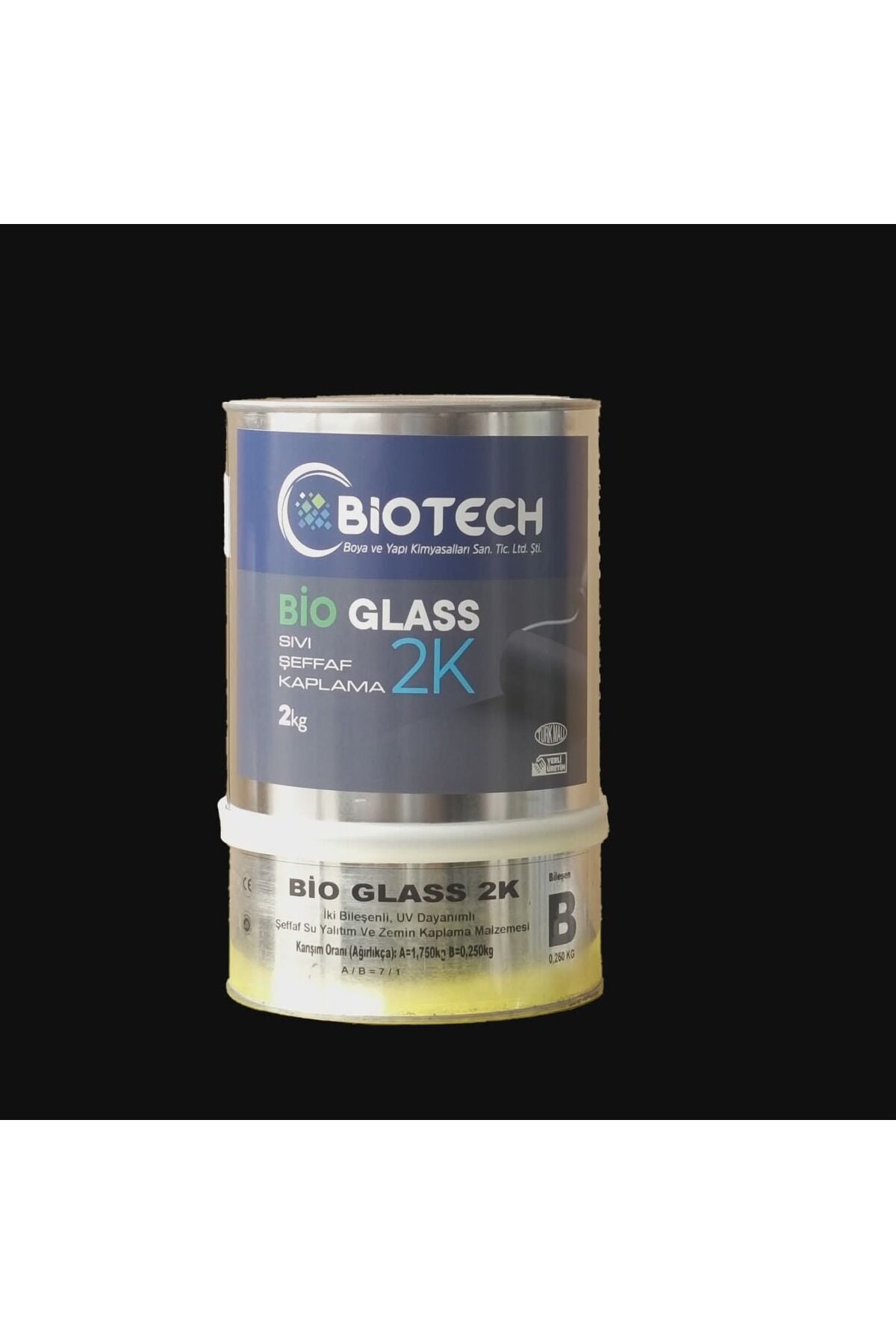 BioGlass 2K 2kg Şeffaf Su Yalıtım ve Kaplama Malzemesi