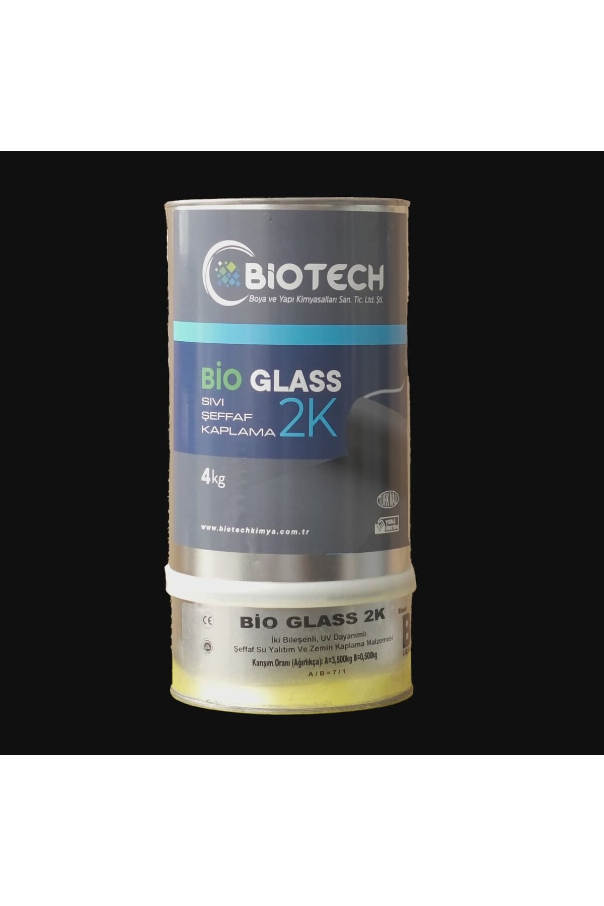 BioGlass 2K 4kg Şeffaf Su Yalıtım ve Kaplama Malzemesi