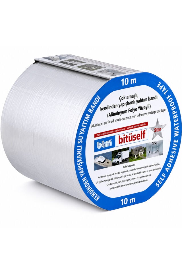 Bitüself Star 20 cm Folyolu Kendinden Yapışkanlı Su Yalıtım Bandı