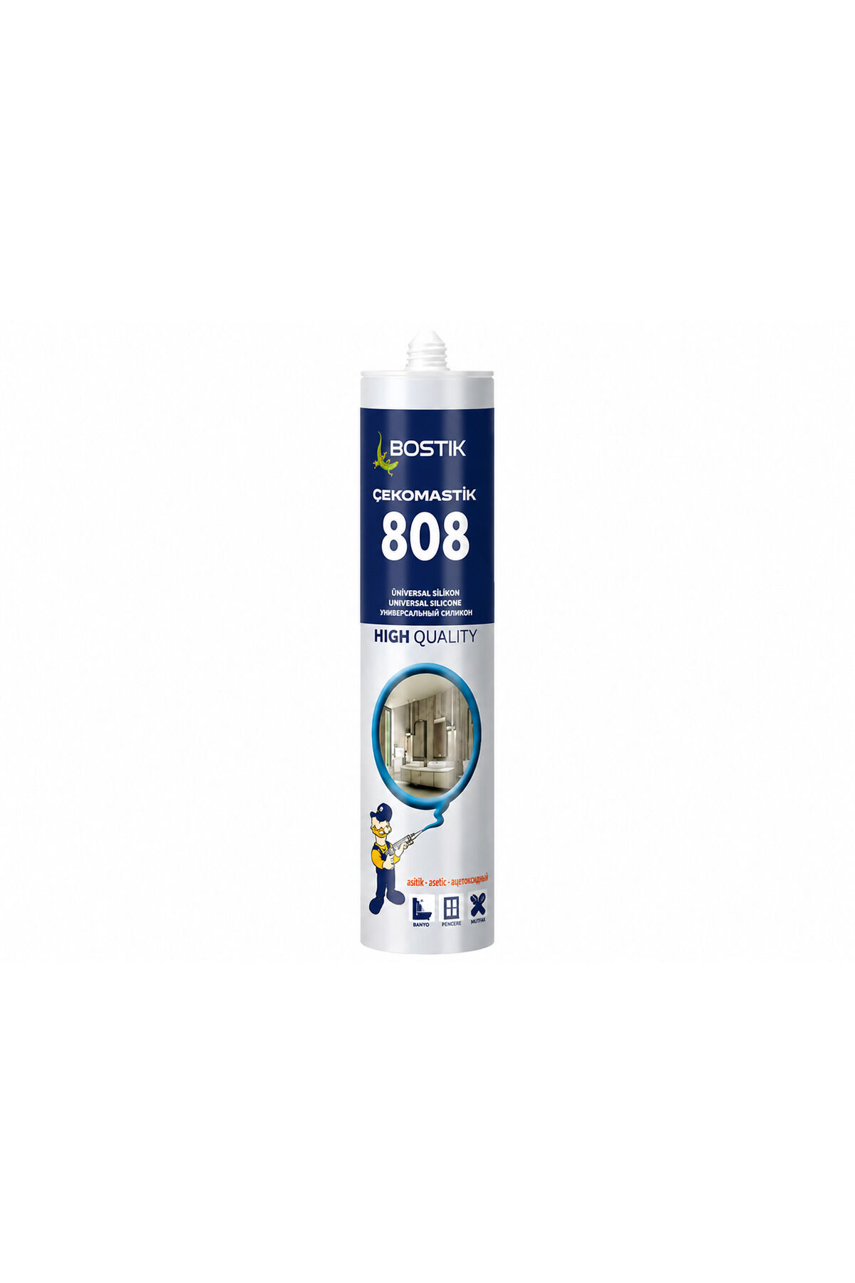 Çekomastik 808 Silikon Beyaz Renk 280 ml
